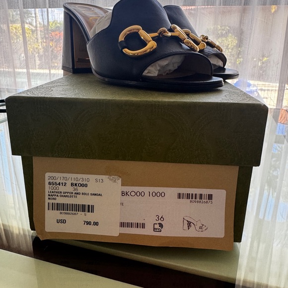 GUCCI Sandals Size 36 EXCELLENT condition - Picture 2 of 4